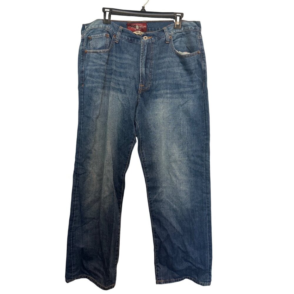 Lucky Brand 181 Relaxed Straight Men’s Jeans Size 36x30 Blue Denim 100% Cotton U